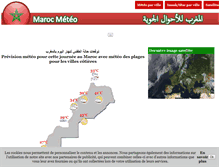 Tablet Screenshot of maroc-meteo.com